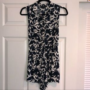 Topshop Tropical Print Romper